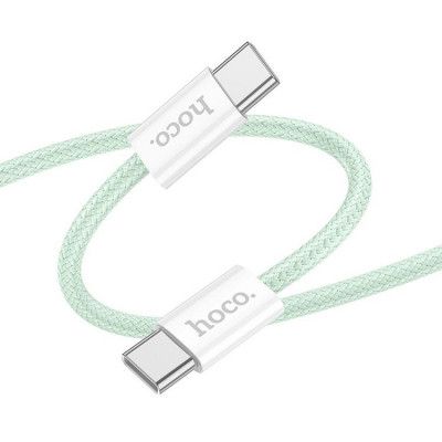 Hoco USB-C till USB-C kabel 1m 60W - Grön