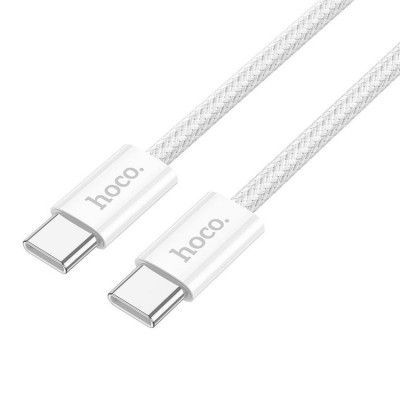 Hoco USB-C till USB-C kabel 2m 60W - Vit