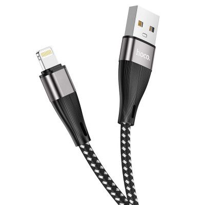 HOCO USB-A till Lightning kabel 2,4A 1m Svart