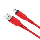 HOCO kabel USB to iPhone Lightning 2,4A VICTORY X59 1 metr Röd