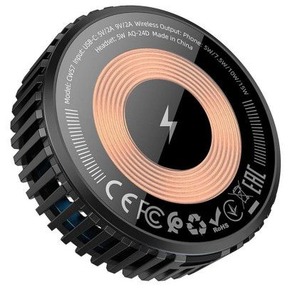 Hoco Magsafe Trådlös Laddare 15W CW57 - Svart