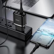 HOCO N4 Aspiring Nätverk Laddare + USB-C kabel Svart