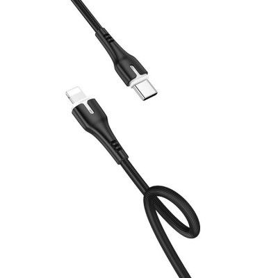 Hoco PD Typ-C Till Lightning Kabel 18W 1m - Svart