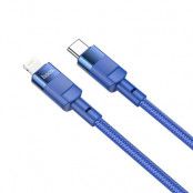 Hoco PD Typ-C Till Lightning Kabel 20W 1.2m - Blå