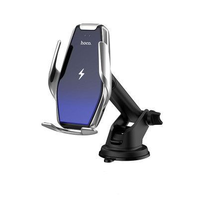 HOCO S14 Car Mount Wireless Charger Silver