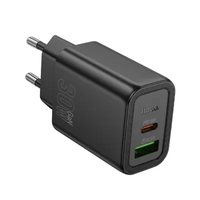 HOCO Snabbladdare USB-A/USB-C 30W N63 QC3.0 3A - Vit