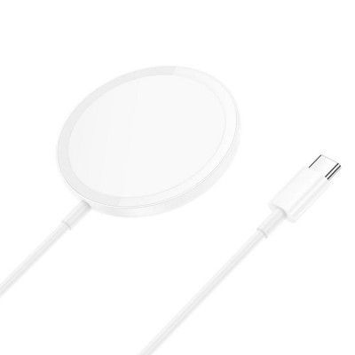 Hoco Trådlös laddare Magsafe 15W - Vit