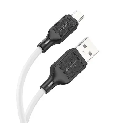 HOCO USB-A - Micro-USB Kabel 1m 2.4A X90 - Vit