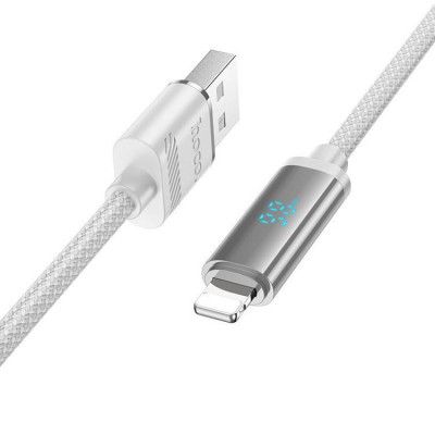 Hoco USB-A till Lightning Kabel 1,2m 27W - Silver