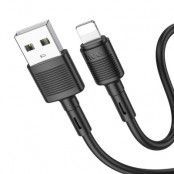 Hoco USB-A Till Lightning Kabel 1m - Svart