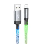 Hoco USB-A Till Lightning Kabel 2.4A 1m U112 - Grå