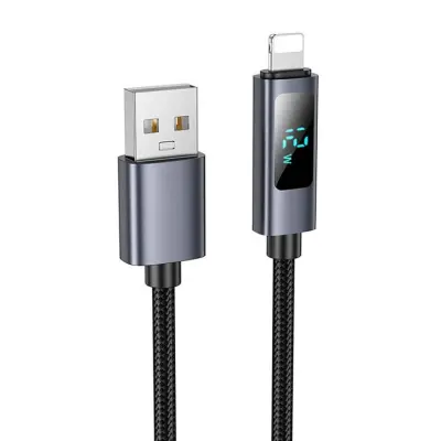 HOCO USB-A till Lightning Kabel 2.4A 1m X112 - Svart
