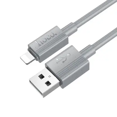 HOCO USB-A till Lightning Kabel 2.4A X107 1 m Grå