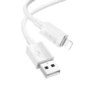 HOCO USB-A till Lightning Kabel 2.4A X107 1 m Vit