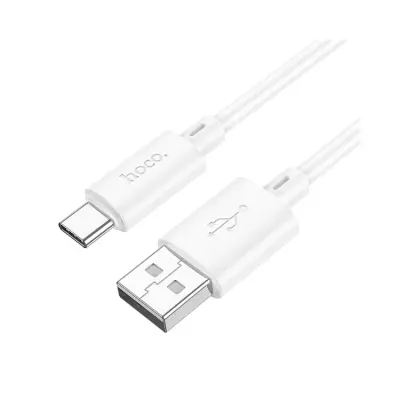 Hoco USB-A Till USB-C Kabel 1m - Vit