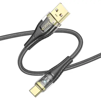 HOCO USB-A till USB-C Kabel 2.4A 1.2m U121 - Svart