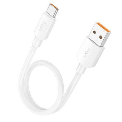 Hoco USB-A Till USB-C Kabel 25cm 100W - Vit