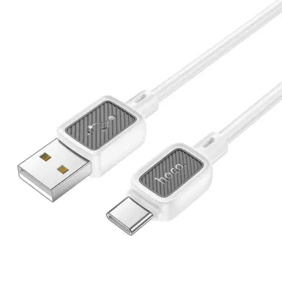 Hoco USB-A Till USB-C Kabel 3A 1m X108 - Vit