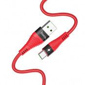 HOCO USB-C kabel Flash 5A U53 1m Röd
