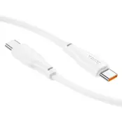 Hoco USB-C till USB-C 100W 1m 3A Kabel X93 - Vit