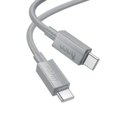 HOCO USB-C Till USB-C 60W 1m Kabel 3A X107 - Grå