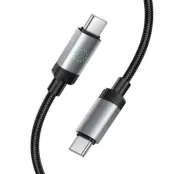 HOCO USB-C till USB-C 60W Kabel 3A 1m X117 - Svart
