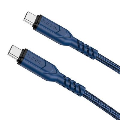 Hoco USB-C till USB-C kabel 60W 2m - Blå