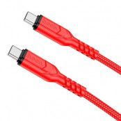 Hoco USB-C Till USB-C Kabel 60W 2m - Röd