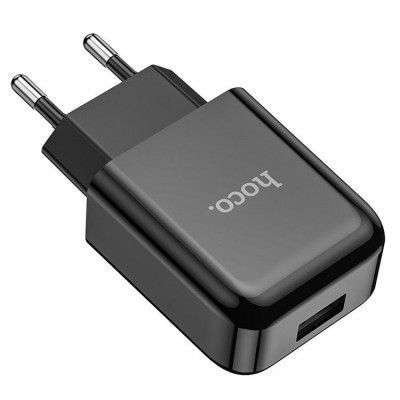 Hoco Väggladdare Adapter USB-A - Svart