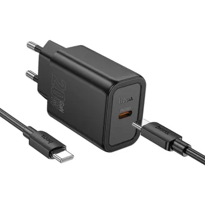 HOCO Väggladdare USB-C 20W USB-C/Lightning Kabel PD QC N60