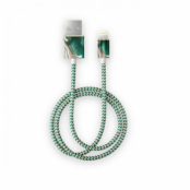Ideal of Sweden Mode iPhone Kabel 1 M - Gyllene Jade Marmor