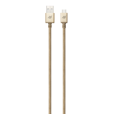 IFROGZ UNIQUE SYNC PREMIUM USB A TO USB C CABLE 1.8M GOLD