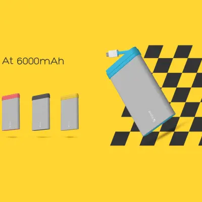 iHave AT Extern Powerbank 6000 mAh - (Svart)