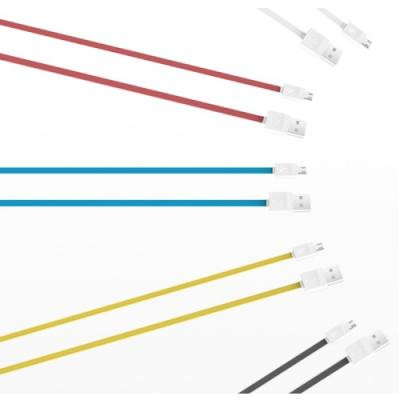 iHave Flat Micro USB kabel - 900mm - (Vit)