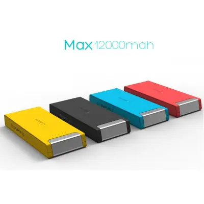 ihave MAX Powerbank, Extern Batteriladdare 12000 mAh - Gul
