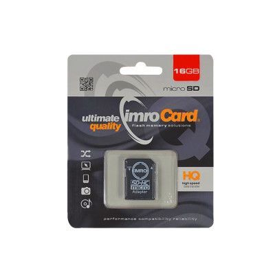 Imro 16GB microSDHC minneskort klass 6 med adapter