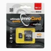 Imro Minneskort MicroSD 16 GB Med Adapter SD