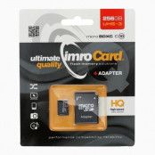 Imro Minneskort MicroSD 256GB Med Adapter Klass 10 UHS 3