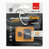 Imro Minneskort MicroSD 8GB Med Adapter Klass 10 UHS