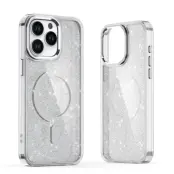 iPhone 16e Mobilskal MagSafe Glitter - Vit
