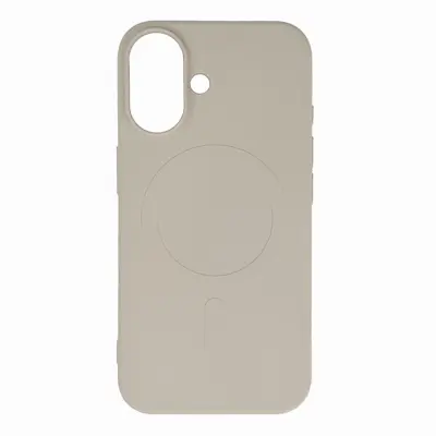 iPhone 16e Mobilskal MagSafe Liquid Silikon - Beige
