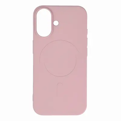 iPhone 16e Mobilskal MagSafe Liquid Silikon - Rosa