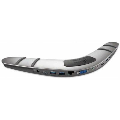j5 create Boomerang Station, USB 3,0-dockningsstation, silver