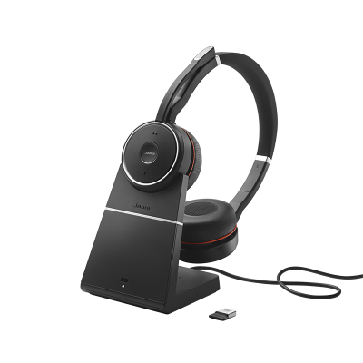 JABRA EVOLVE 75 WITH CHARGINGSTAND AND LINK 370 UC