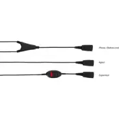 Jabra Y-kabel med mute-knapp