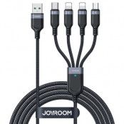 Joyroom 4in1 microUSB/Typ-C/Lightning/Typ-A Kabel 1.2m