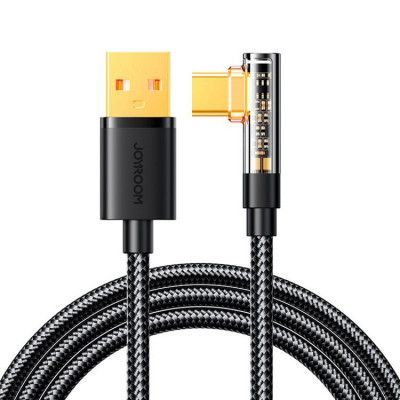 Joyroom Angled USB-C till USB-A kabel 1.2m - Svart