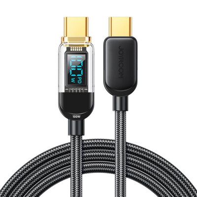 Joyroom Fast USB-C till USB-C kabel 100W 1.2m - Svart