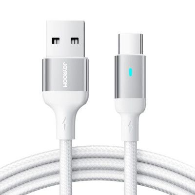 Joyroom Fast USB-A till USB-C Kabel 1.2 m - Vit