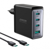 Joyroom GaN laddare 3x USB-C USB-A + USB-C/USB-C Kabel 100W - Svart